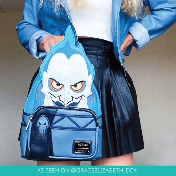 Disney Hercules Hades Cosplay Loungefly Mini Backpack NWT - Picture 12 of 12